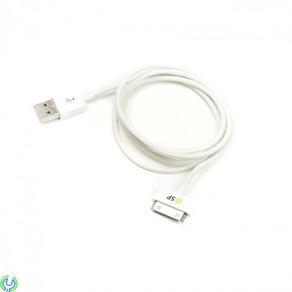 USB LADDKABEL 30-PIN IPHONE 4/4s / IPAD2, USB 2.0 kabel för iPhone 4/4s, iPod och iPad 2., 30-pin, , 