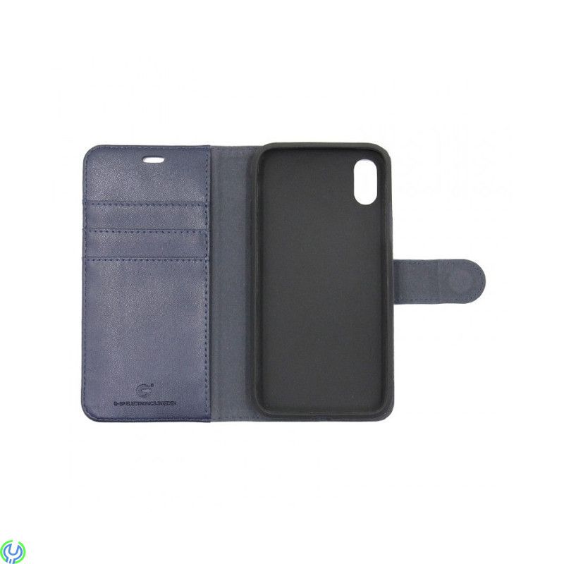 IPHONE X leder fodral COSMOS BLUE, 





IPHONE X GENUINE LEATHER WALLET WITH TPU CASE COSMOS BLUE





, IPHONE X/X