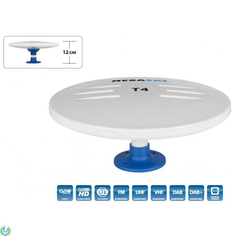 Megasat DVB-T Antenne T4, Megasat DVB-T Antenne T4 för mottagning av VHF-, UHF- och FM-signaler., Camping / Båt -antenner, , Meg