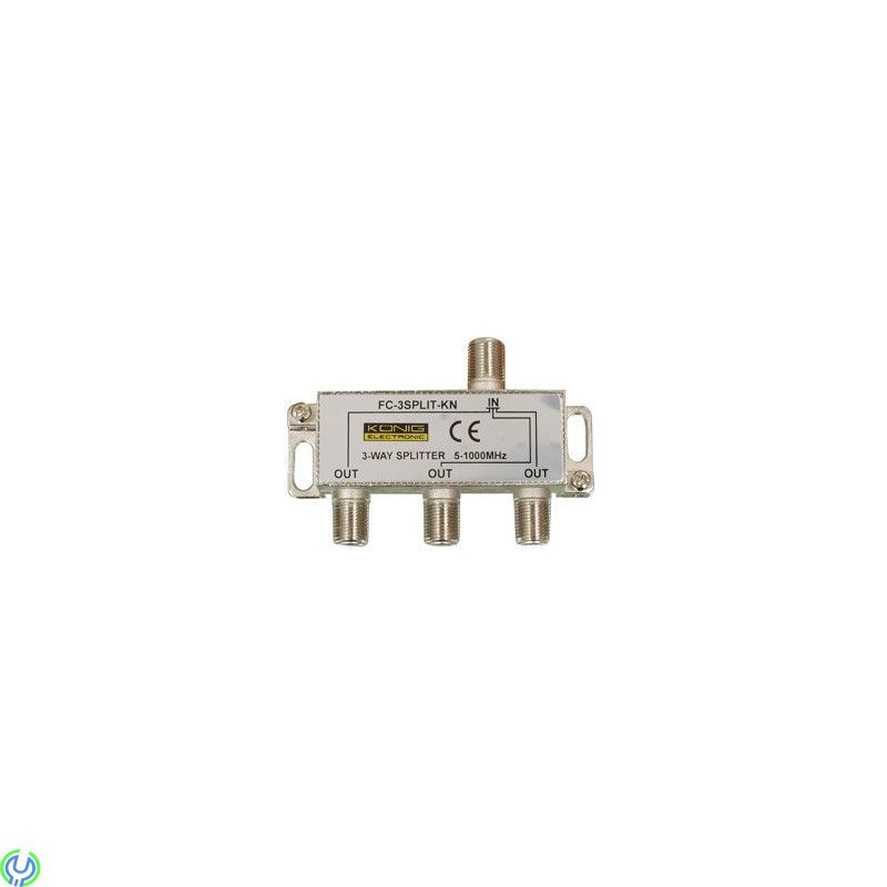 3-VÄGS FÖRDELARE F-TYP, FC-3SPLT-KN KÖNIG - 3-VÄGS FÖRDELARE F-TYP F-splitter, Antenn, , König