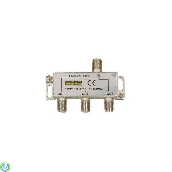 3-VÄGS FÖRDELARE F-TYP, FC-3SPLT-KN KÖNIG - 3-VÄGS FÖRDELARE F-TYP F-splitter, Antenn, , König