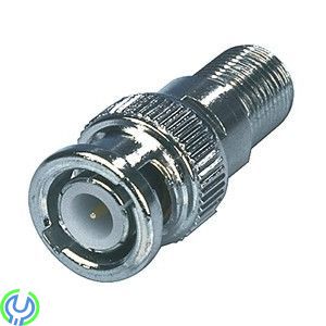 ADAPTER BNC HANE - F HONA, 2pack, BNC hane till F-kontakt hona., Kontakter, , Elgruvan