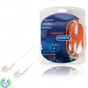 Bandridge - CAT5e UTP Nätverkskabel RJ45, 20.0 m Vit, Bandridge - CAT5e UTP Nätverkskabel RJ45, 20.0 m Vit, Nätverk, , Bandridge