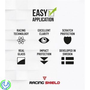 Racing Shield NANOGLASS HUAWEI HONOR 8 BLUE, 
Racing Shield NANOGLASS HUAWEI HONOR 8 BLUE
, Huawei Skärmskydd, , Racing Shield