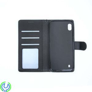 Flip Stand Läderfodral För Samsung A10 Svart, Flip Stand Läderfodral För Samsung A10 Svart, Galaxy A10, , Elgruvan