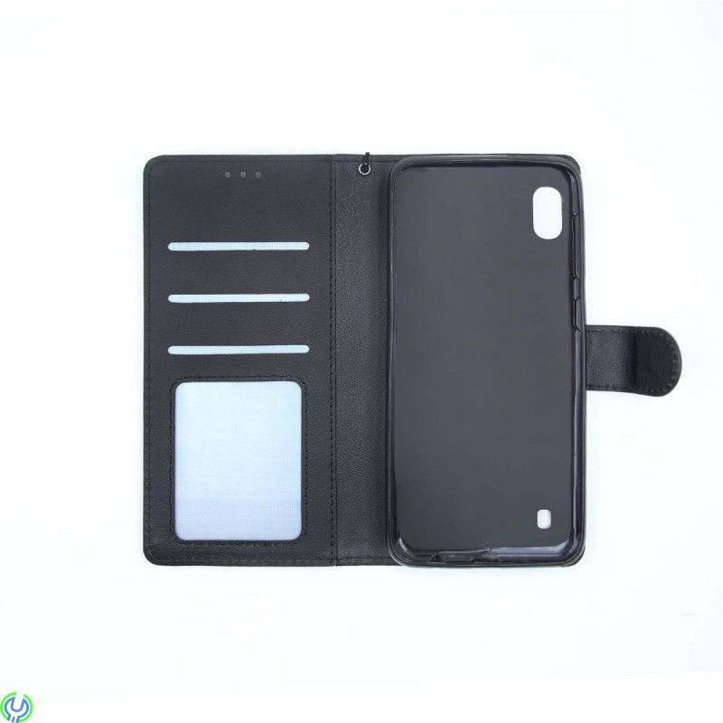 Flip Stand Läderfodral För Samsung A10 Svart, Flip Stand Läderfodral För Samsung A10 Svart, Galaxy A10, , Elgruvan