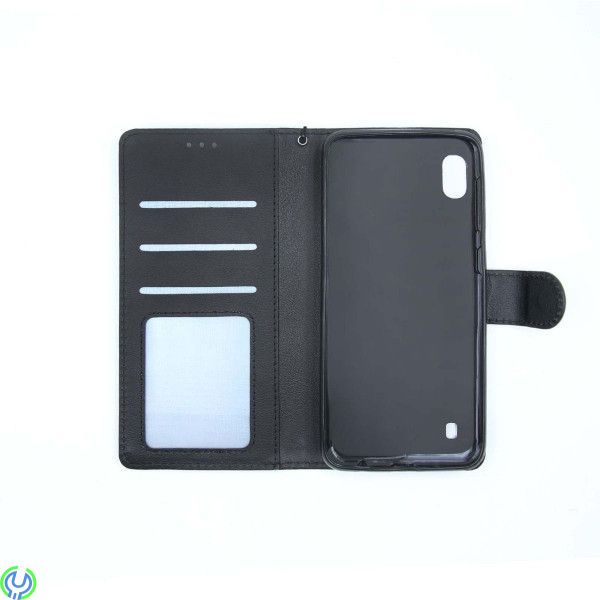 Flip Stand Läderfodral För Samsung A10 Svart, Flip Stand Läderfodral För Samsung A10 Svart, Galaxy A10, , Elgruvan