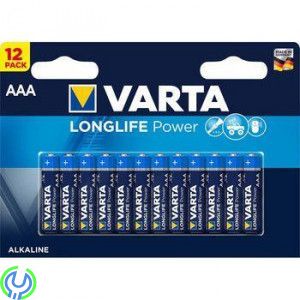 VARTA - Alkaliska Batterier AAA 1.5 V High Energy 12-Pack, VARTA - Alkaliska Batterier AAA 1.5 V High Energy 12-Pack, Batterier,