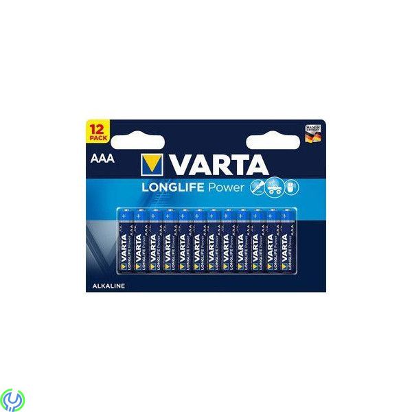 VARTA - Alkaliska Batterier AAA 1.5 V High Energy 12-Pack, VARTA - Alkaliska Batterier AAA 1.5 V High Energy 12-Pack, Batterier,