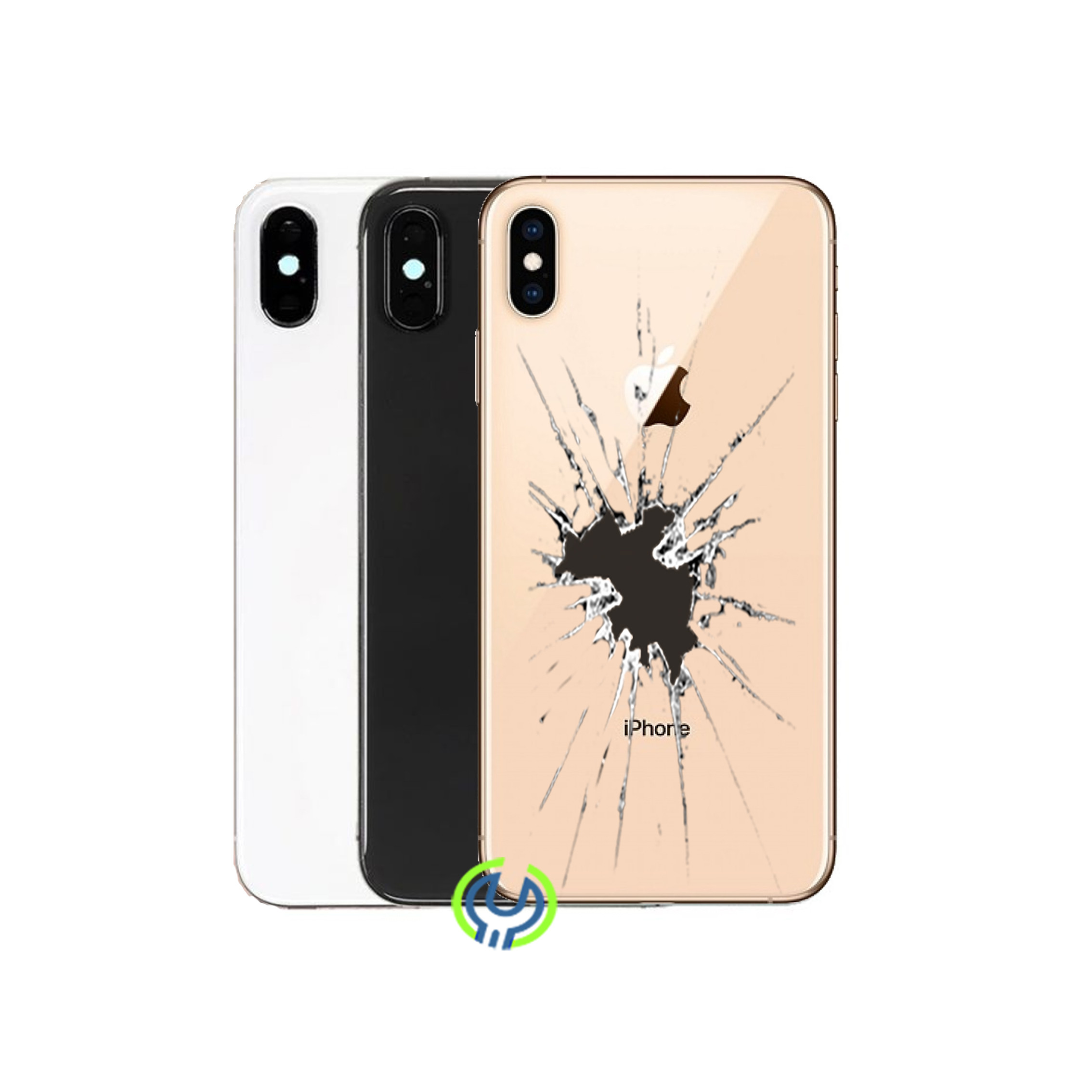 iPhone X Bakside byte utan logo