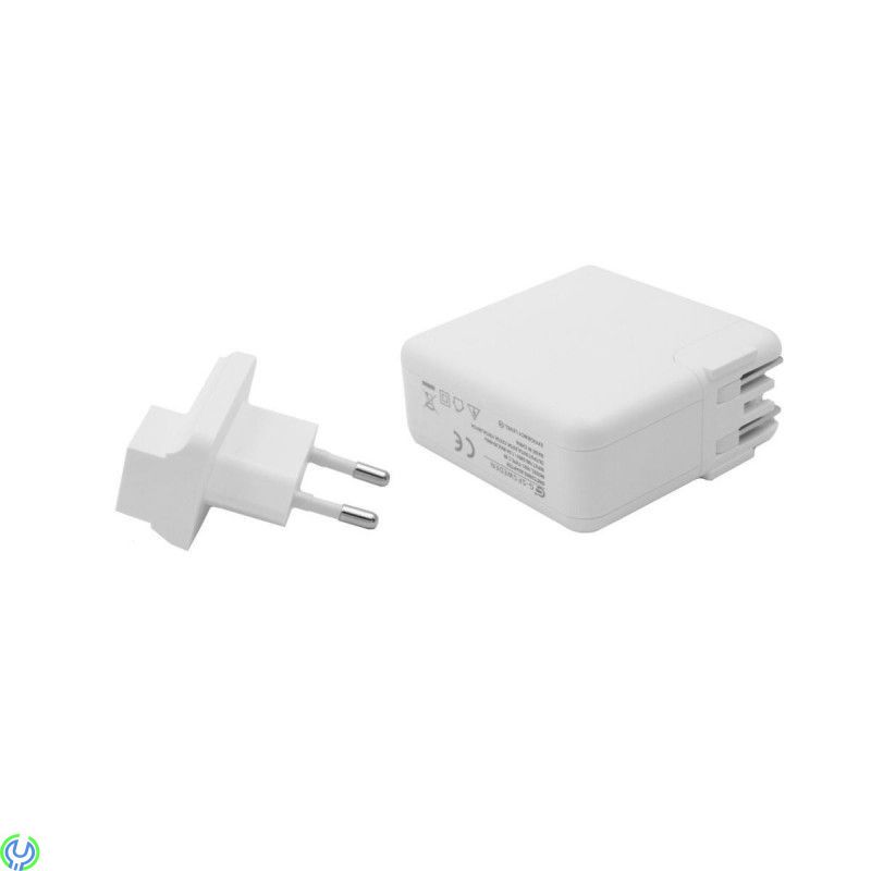 60W USB-C Macbook nätadapter, 60W USB-C bärbar nätadapter för Macbook, Huawei Matebook datorer., Mac Laddare / Tillbehör, , 