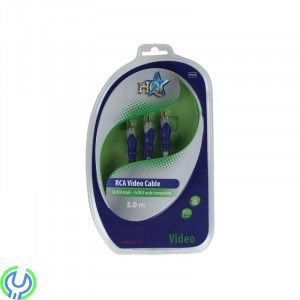 Komponentvideokabel 3x RCA Hane 5.00 m Grå, Komponentvideokabel 3x RCA Hane - 3x RCA Hane 5.00 m Grå, RCA AUDIO/VIDEO, , HQ