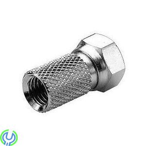 F-kontakt twist on till 6,5mm kabel, 5 pack, F-kontakt twist on till 6,5mm kabel (RG-6/1,0 kabel), F-Kontakter, , Triax