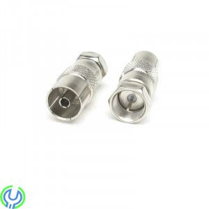 FC-026 - Adapter  F kontakt, 2 pack, FC-026 - Adapter F kontakt,koaxial 9,5mm uttag, F-Kontakter, , Elgruvan