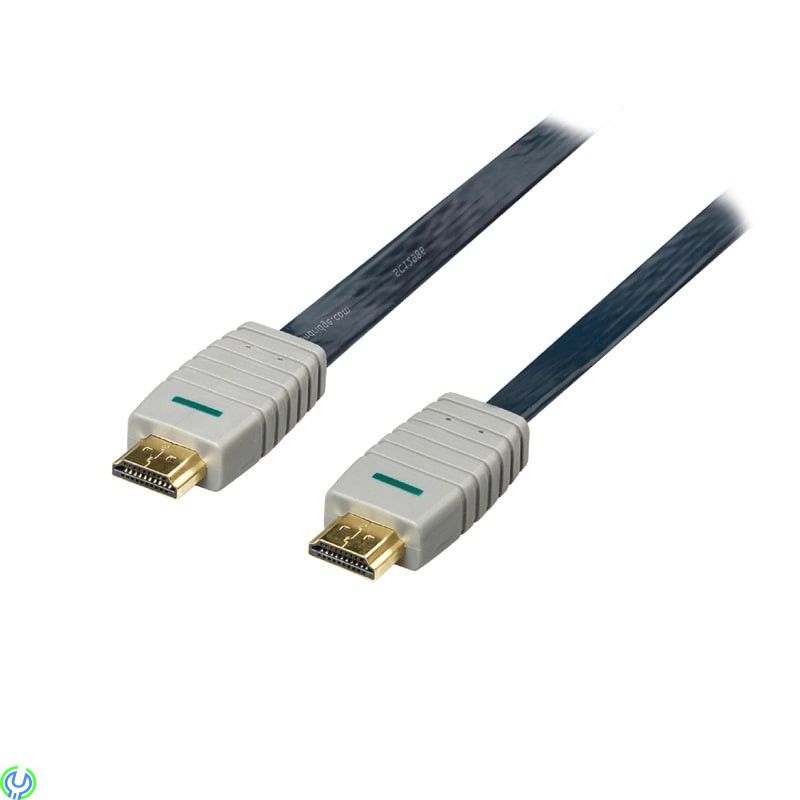 Bandridge-High Speed HDMI Flat kabel 0.50 m, Bandridge-High Speed HDMI kabel 0.50 m Blå, Kabel & Kontakt, , Bandridge