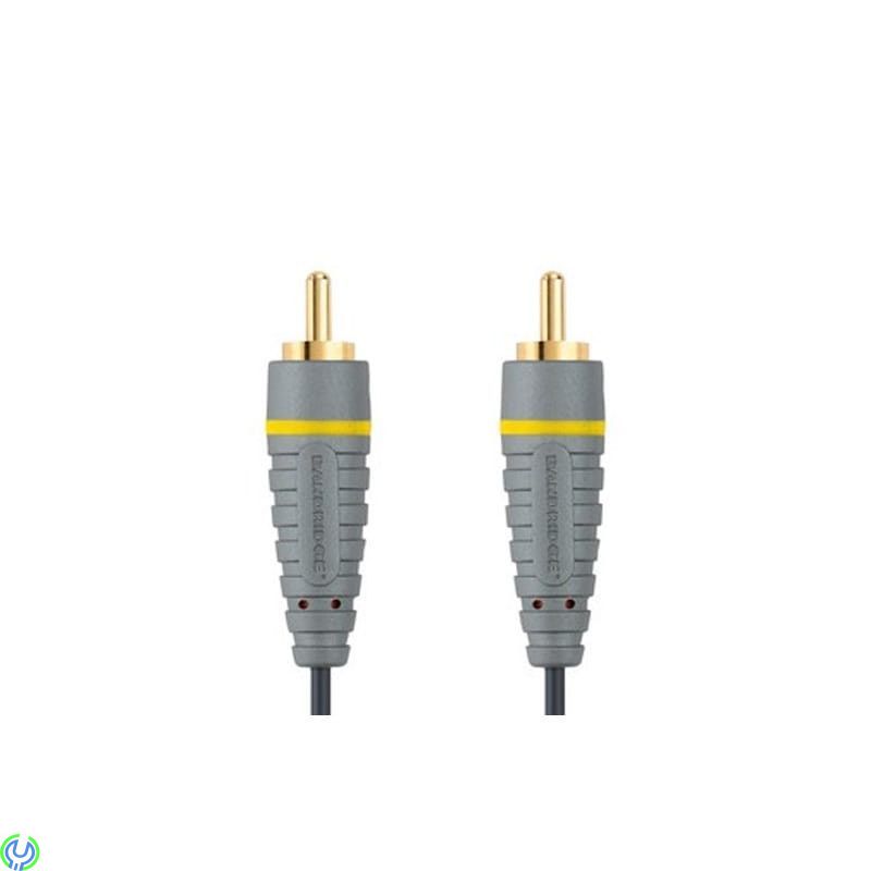 Bandridge Blue 3RCA - 3RCA 5m, Ansluter AV AMP- och andra anordningar till en projektor eller TV., Kabel & Kontakt, , Bandridge