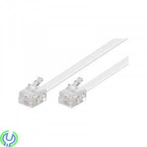 Modularkabel, 6P4C(RJ11) till (RJ11), 3m, DELTACO modularkabel, Telefon, , Deltaco