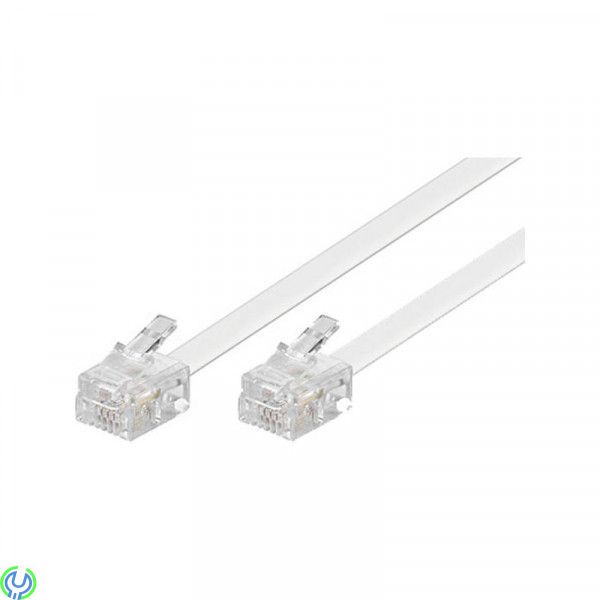 Modularkabel, 6P4C(RJ11) till (RJ11), 3m, DELTACO modularkabel, Telefon, , Deltaco