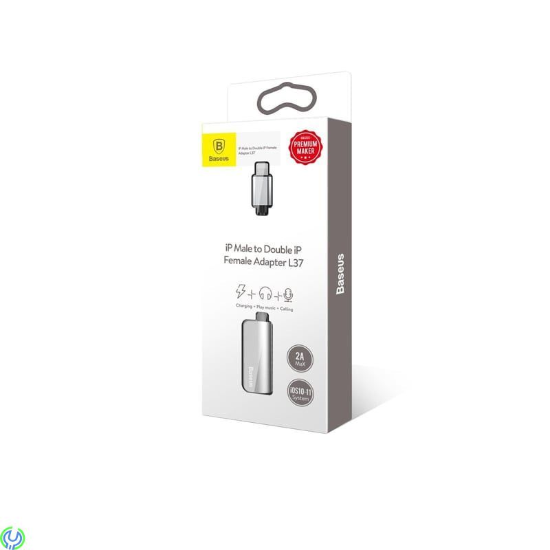 Baseus iPhone Lightning Adapter - Silver, Baseus iPhone 7/8/X Lightning Adapter för laddning, musik & samtal, Kablar & Laddare, 