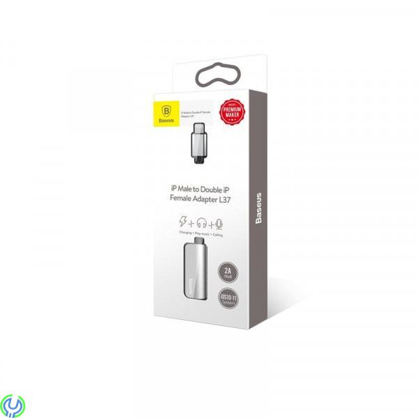 Baseus iPhone Lightning Adapter - Silver, Baseus iPhone 7/8/X Lightning Adapter för laddning, musik & samtal, Kablar & Laddare, 