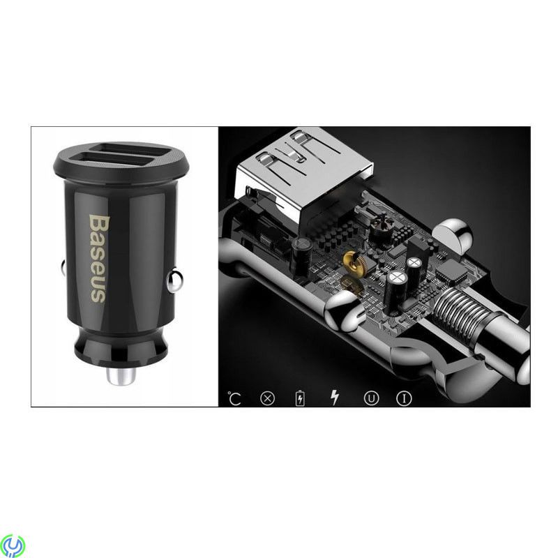 MINI SMART DUBBEL USB BILLADDARE 3.1A, BASEUS GRAIN MINI SMART DUBBEL USB BILLADDARE - 3.1A - SVART


, Kablar & Laddare, , B