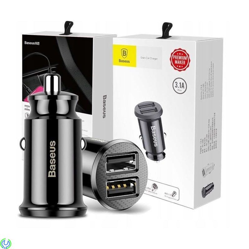 MINI SMART DUBBEL USB BILLADDARE 3.1A, BASEUS GRAIN MINI SMART DUBBEL USB BILLADDARE - 3.1A - SVART


, Kablar & Laddare, , B