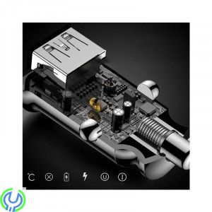 MINI SMART DUBBEL USB BILLADDARE 3.1A, BASEUS GRAIN MINI SMART DUBBEL USB BILLADDARE - 3.1A - SVART


, Kablar & Laddare, , B