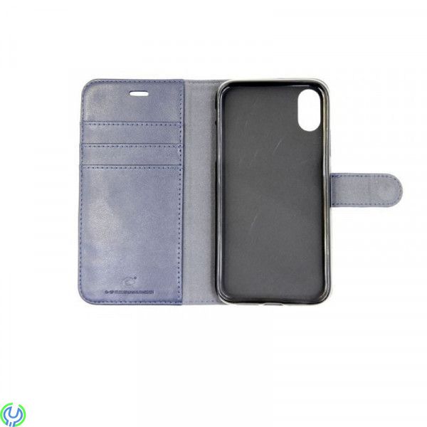 iPhone XS MAX Mobilfodral äkta Läder, Blå, Mobilfodral äkta Läder för iPhone XS MAX, Blå, iPhone Mobilskal/Fodral, , Elgruvan