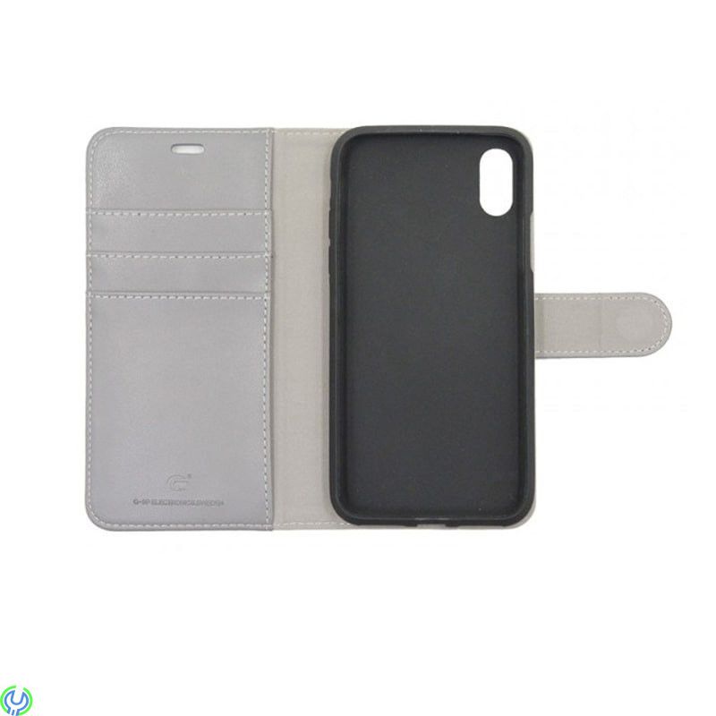 IPHONE X ÄKTA LÄDERFODRAL Grå, IPHONE X ÄKTA LÄDERFODRAL Grå, iPhone X modeller, , Elgruvan