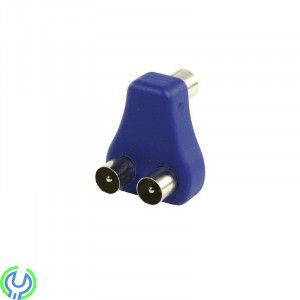 ANTENNKOPPLARE HONA - 2x HANE, Coax hona - 2x koax hane coupler med nickelpläterade anslutningar., Vägguttag, , HQ