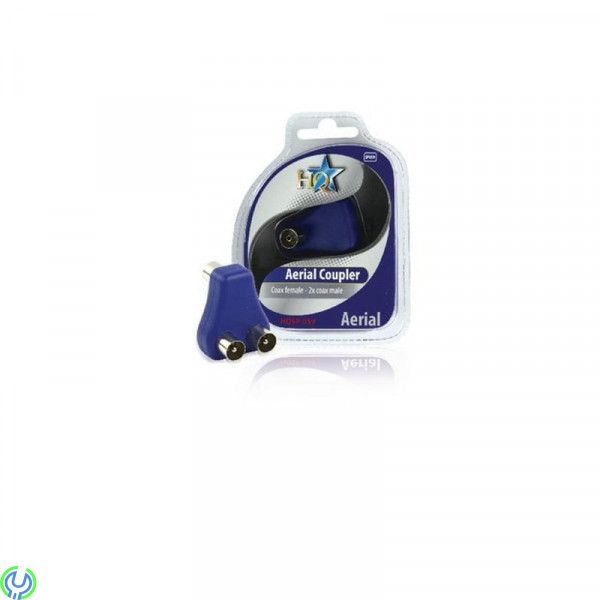 ANTENNKOPPLARE HONA - 2x HANE, Coax hona - 2x koax hane coupler med nickelpläterade anslutningar., Vägguttag, , HQ