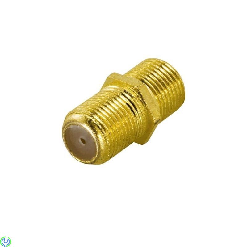 könbytare, F-kontakt hona-hona, guldpläterad, DELTACO könbytare, guldpläterade, F-Kontakter, , Deltaco