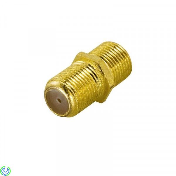 könbytare, F-kontakt hona-hona, guldpläterad, DELTACO könbytare, guldpläterade, F-Kontakter, , Deltaco