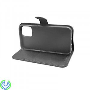 iPhone 12 Pro Max äkta Läder Mobilfodral, G-SP Flip Stand Läderfodral Svart för iPhone 12 Pro Max, iPhone 12 Pro Max, , RVELON