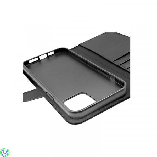 iPhone 12 Pro Max äkta Läder Mobilfodral, G-SP Flip Stand Läderfodral Svart för iPhone 12 Pro Max, iPhone 12 Pro Max, , RVELON