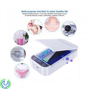 UV- sterilisering Desinfektion Box för Smartphone, UV Light Desinfektion Sterilisering Cleaner Box för Smartphone, Hygien/Skydds