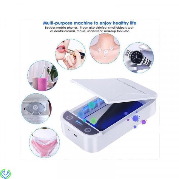 UV- sterilisering Desinfektion Box för Smartphone, UV Light Desinfektion Sterilisering Cleaner Box för Smartphone, Hygien/Skydds