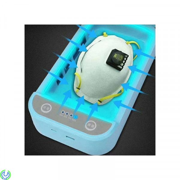 UV- sterilisering Desinfektion Box för Smartphone, UV Light Desinfektion Sterilisering Cleaner Box för Smartphone, Hygien/Skydds