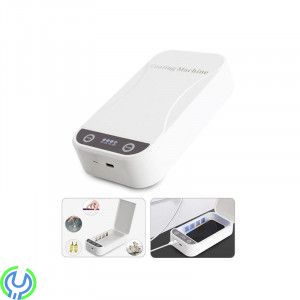 UV- sterilisering Desinfektion Box för Smartphone, UV Light Desinfektion Sterilisering Cleaner Box för Smartphone, Hygien/Skydds