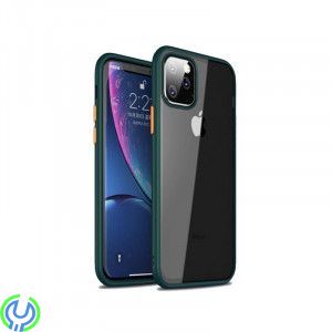 iPhone 11 Transparent Breaking Proof skal, TPU Edge Transparent Breaking Proof Csae för iPhone 11 Grön, iPhone 11 modeller, , El