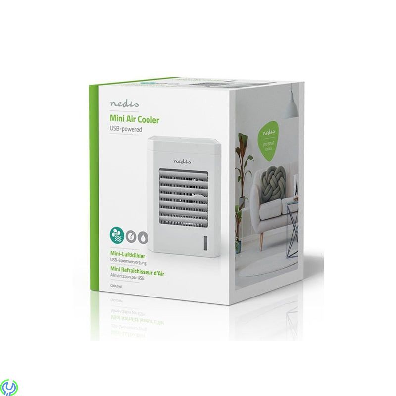 Nedis Miniluftkylare USB-driven, Nedis Miniluftkylare, USB-driven, 3 hastigheter, Fläktar & Kylare, , Nedis