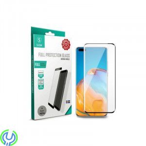 Huawei P40 Heltäckande Skärmskydd i Härdat Glas, Heltäckande skärmskydd i härdat glas, kompatibelt med fingeravtryckssensor., Hu
