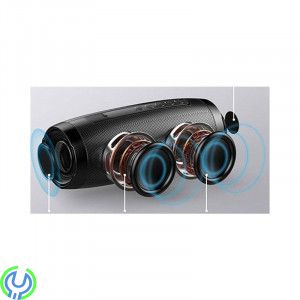 Bluetooth-högtalare, Röd, Vattentät LED-blinkande Bluetooth-högtalare TG157 Röd., Högtalare, , Elgruvan