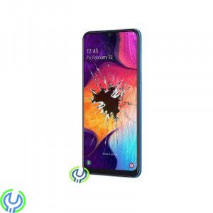 Galaxy A50, Original SKÄRMBYTE, Svart, Lyckats att krossa glaset på din Galaxy A50 SM-A505?, A50 (SM-A505), , Samsung