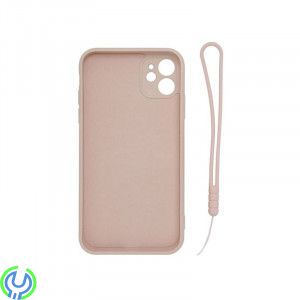 iPhone 11Pro Mjuk silikonfodral, rosa, Mjuk silikonfodral för iPhone 11 Pro med magnetisk ring hållare., iPhone 11 modeller, , E