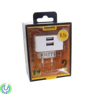 Nätladdare 2xUSB 2.1A, Remax, 2 port USB Remax RMT7188 2,1A, Adapter, , 