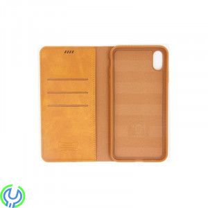 IPHONE XS MAX ÄKTA LÄDERVÄSKA BRUN, IPHONE XS MAX ÄKTA LÄDERVÄSKA BRUN, iPhone X modeller, , Elgruvan