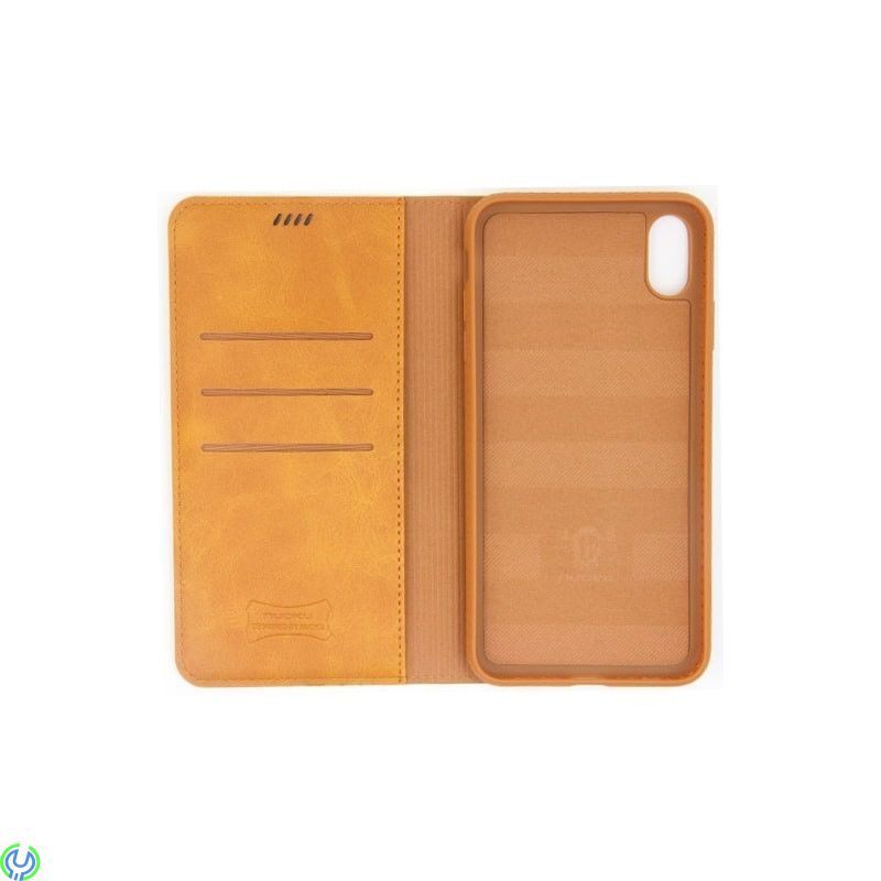 IPHONE XS MAX ÄKTA LÄDERVÄSKA BRUN, IPHONE XS MAX ÄKTA LÄDERVÄSKA BRUN, iPhone X modeller, , Elgruvan