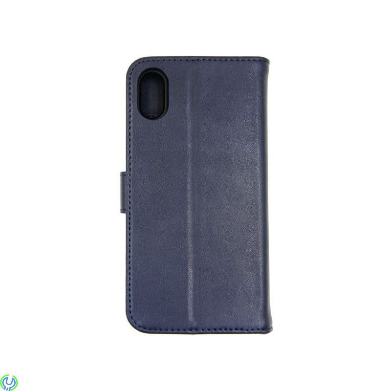 iPhone XS MAX 2 i 1 Magnet Mobilfodral äkta Läder, Blå, 2 i 1 Magnet Mobilfodral äkta Läder för iPhone XS MAX, Blå, IPHONE XS MA