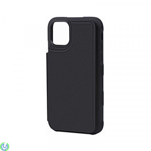 iPhone 11 Pro Max PU-läderfodral bak Flip, svart, G-SP PU Leather Back Flip Kickstand Card Case Black For iPhone 11 Pro Max, iPh